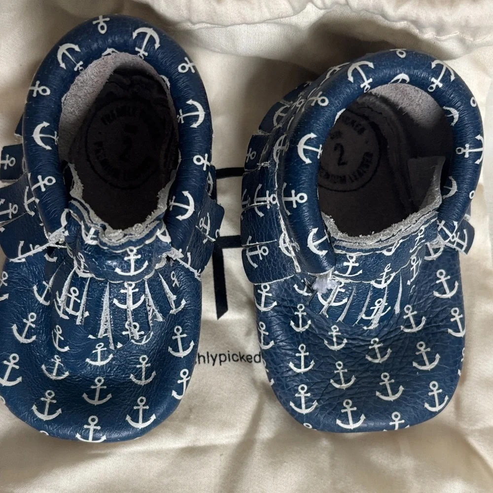 Freshly Picked Blue Anchor Moccasins
